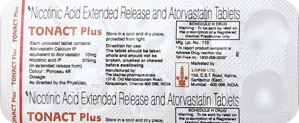 Tonact Plus Strip Of 10 Tablets