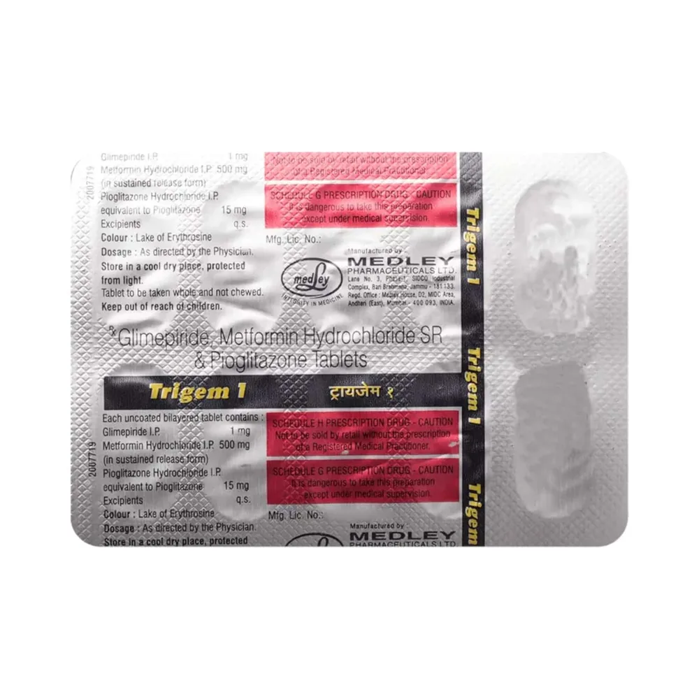 Trigem 1mg Strip Of 10 Tablets