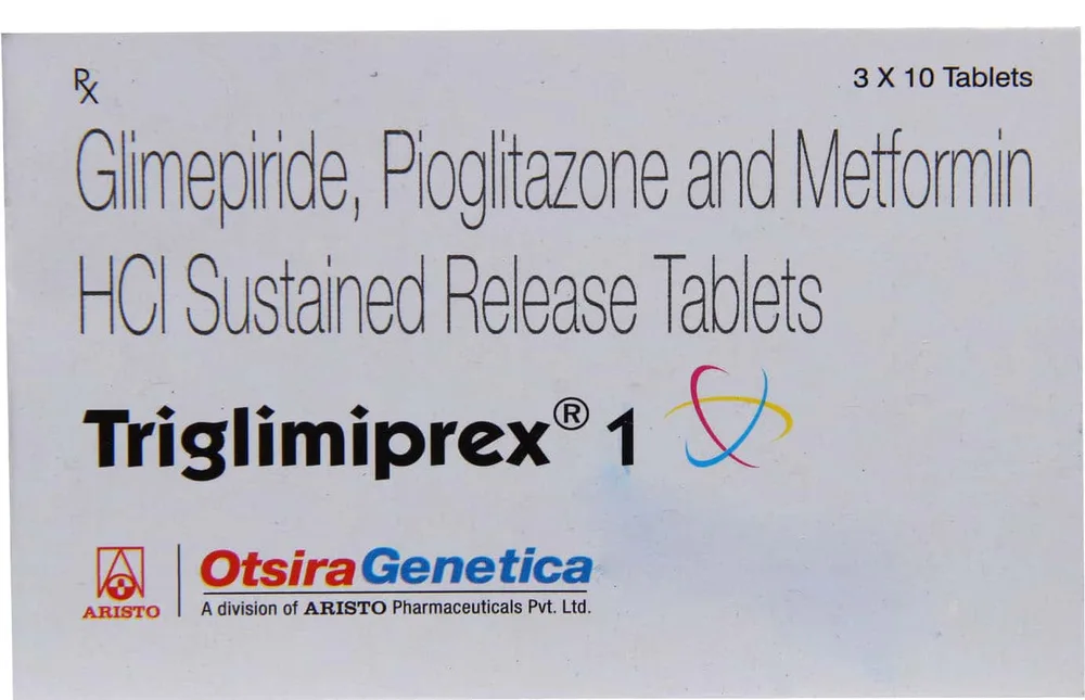 Triglimiprex 1mg Strip Of 10 Tablets