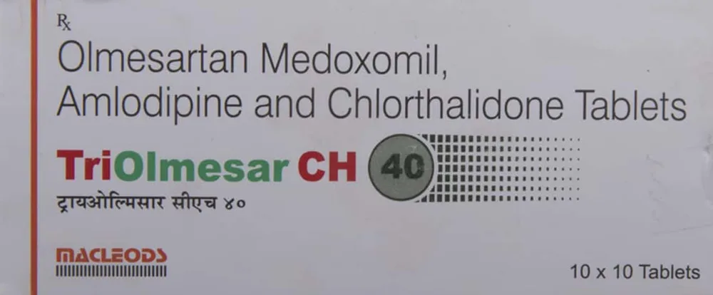 Triolmesar Ch 40mg Strip Of 15 Tablets