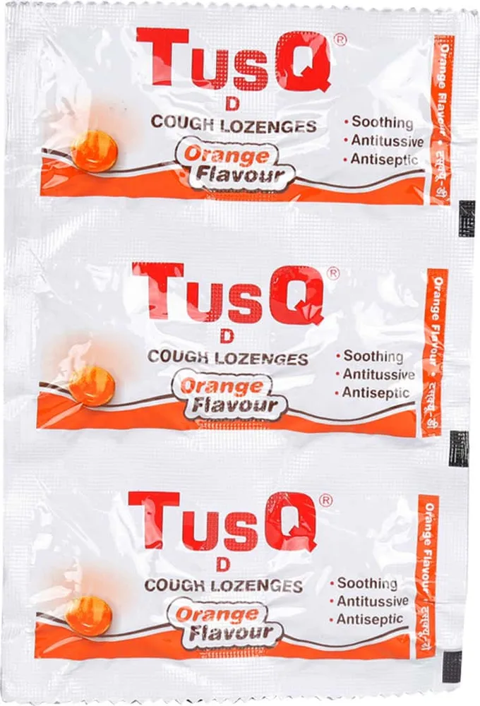Tusq D Lozenges | Orange Flavour
