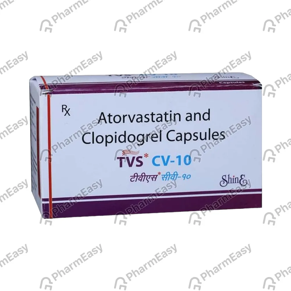 Tvs Cv 10mg Strip Of 10 Capsules