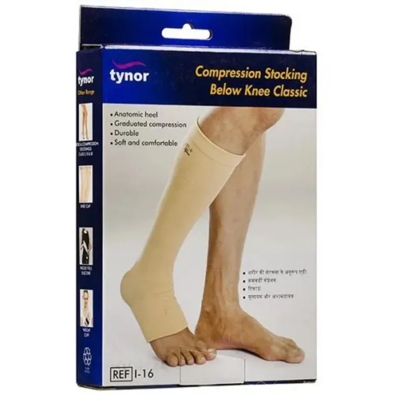 Tynor Below Knee Compression Stockings (Small) I-16