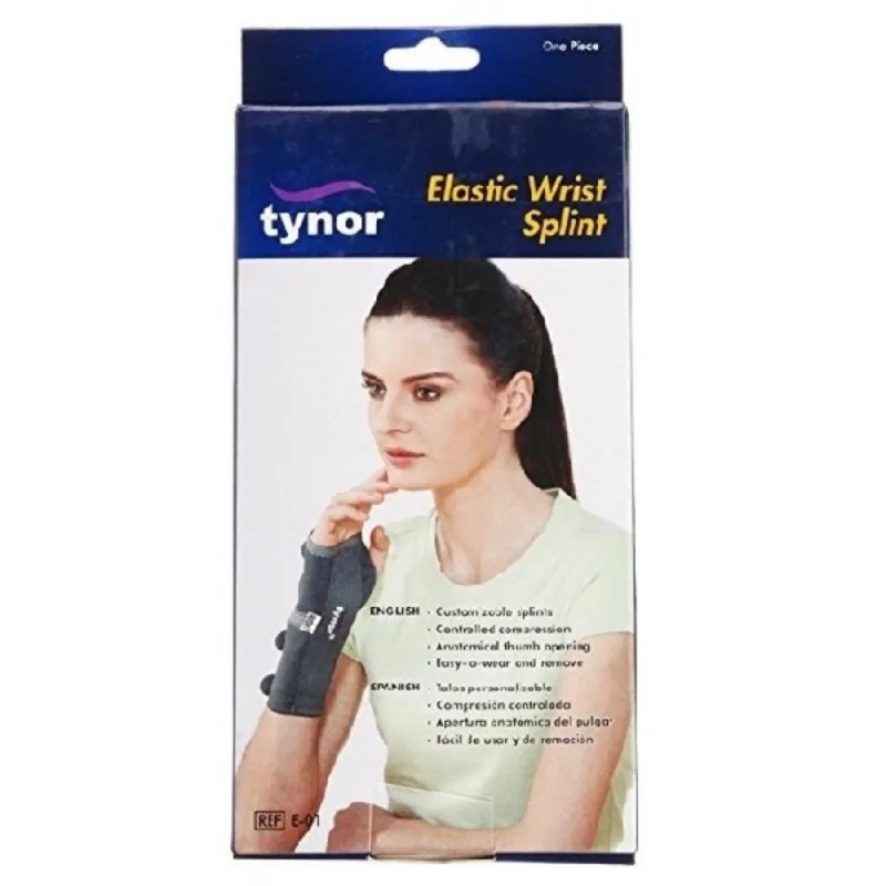 Tynor Elastic Wrist Splint Left (Medium) E-01
