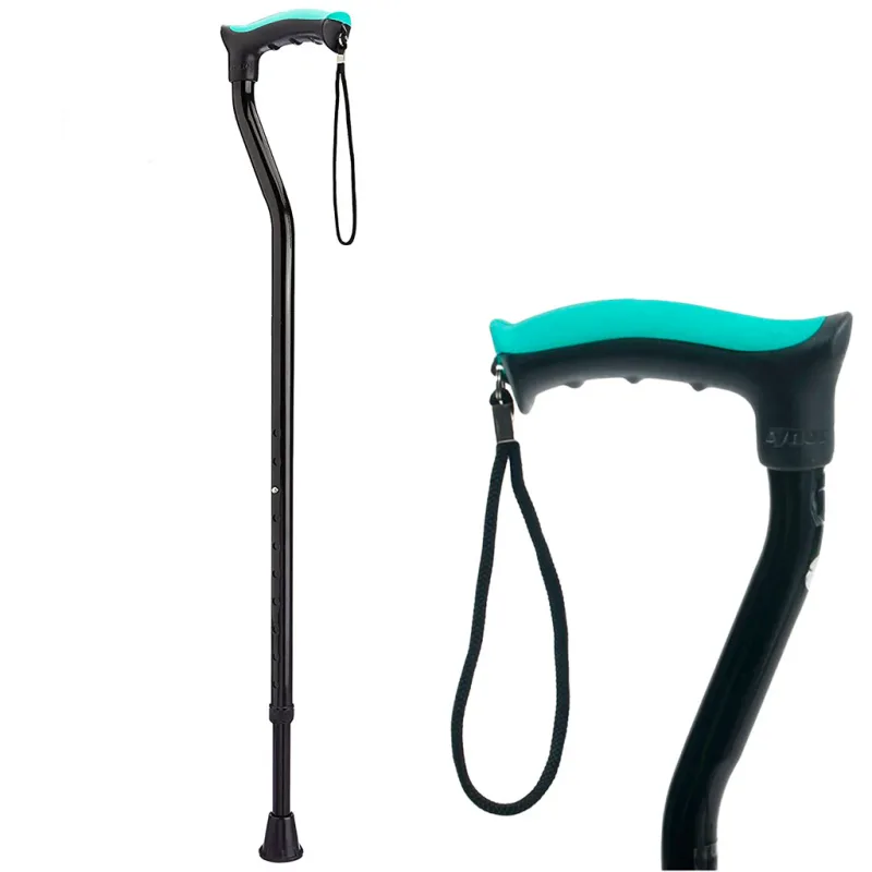 Tynor L-07 Walking Stick (Soft Top) Universal Black