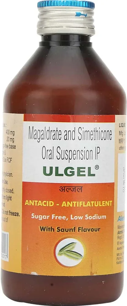 Ulgel Saunf Flavour Sugar Free Bottle Of 200ml Suspension