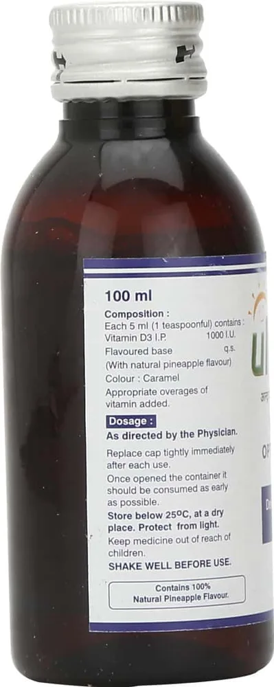 Ultra D3 Pineapple Flavour 1000iu Bottle Of 100ml Syrup