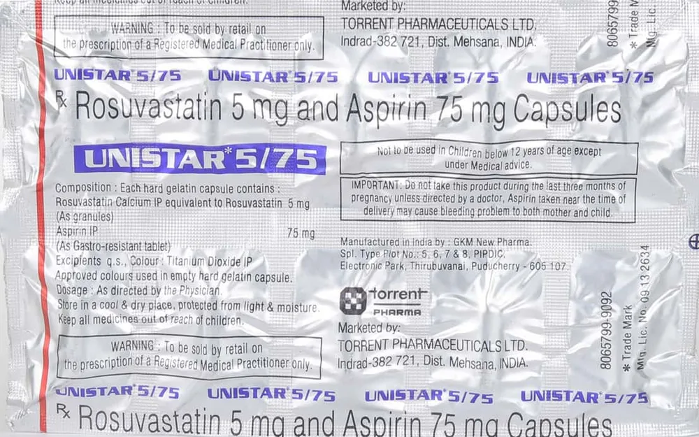 Unistar 5/75mg Strip Of 10 Capsules
