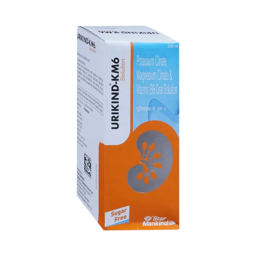 Urikind Km 6 Sugar Free Bottle Of 200ml Solution