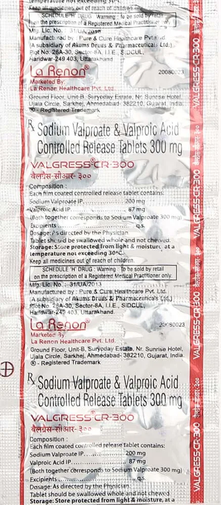 Valgress Cr 300mg Strip Of 10 Tablets