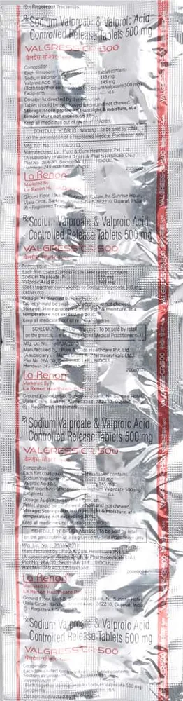 Valgress Cr 500mg Strip Of 10 Tablets