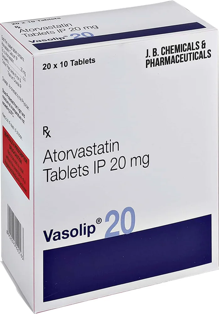 Vasolip 20mg Strip Of 10 Tablets