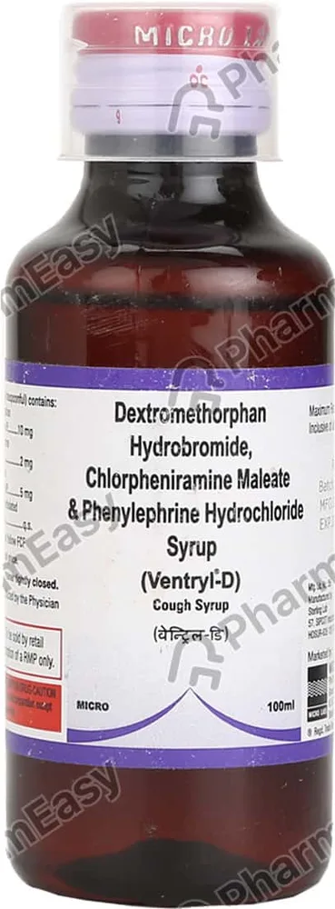 Ventryl D Bottle Of 100ml Syrup
