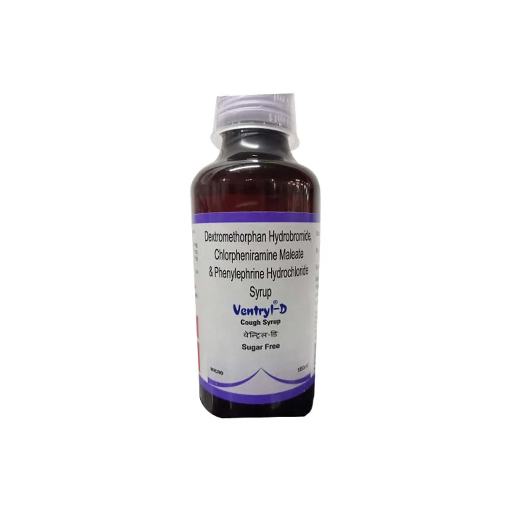 Ventryl D Sugar Free Bottle Of 100ml Syrup