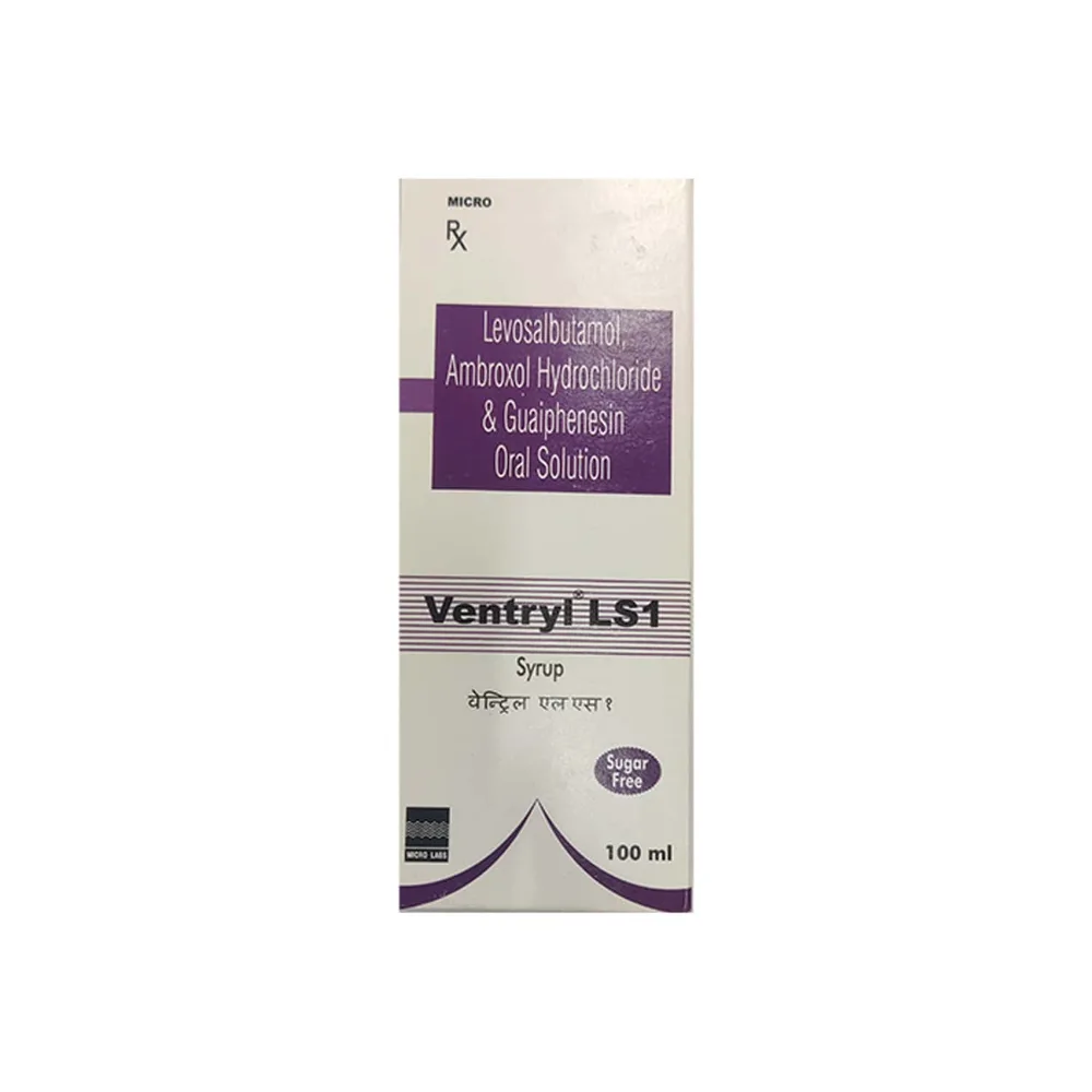 Ventryl Ls 1mg Sugar Free Bottle Of 100ml Oral Solution