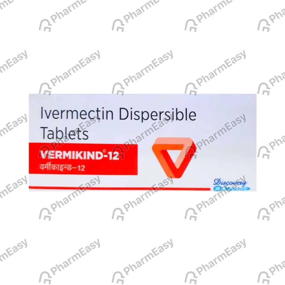 Vermikind 12mg Strip Of 10 Tablets