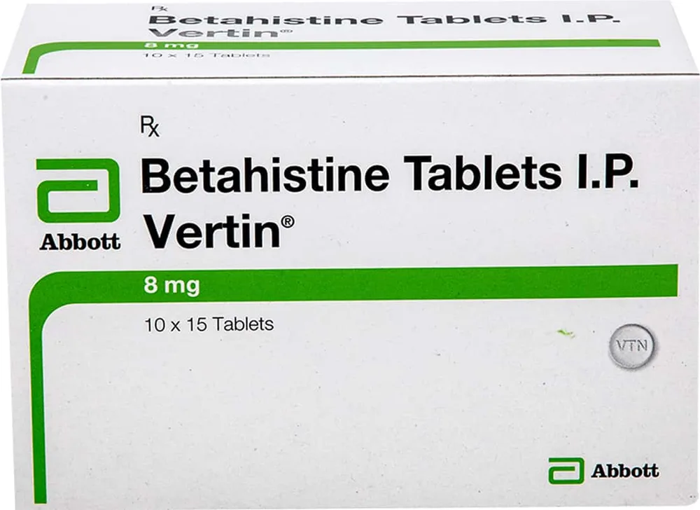 Vertin 8mg Tablet