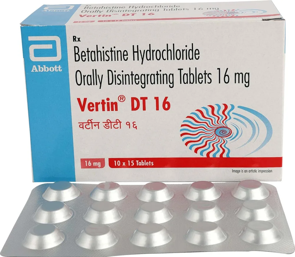 Vertin Dt 16mg Strip Of 15 Orally Disintegrating Tablets