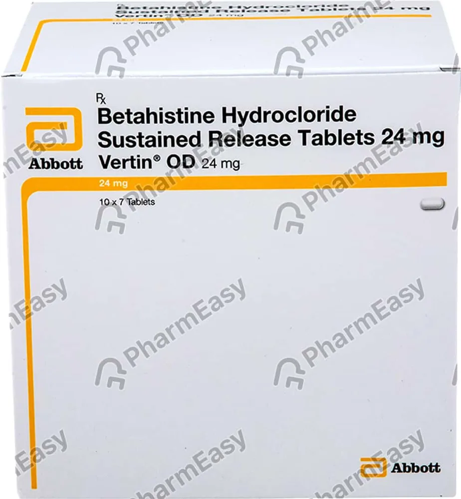 Vertin Od 24mg Strip Of 7 Tablets
