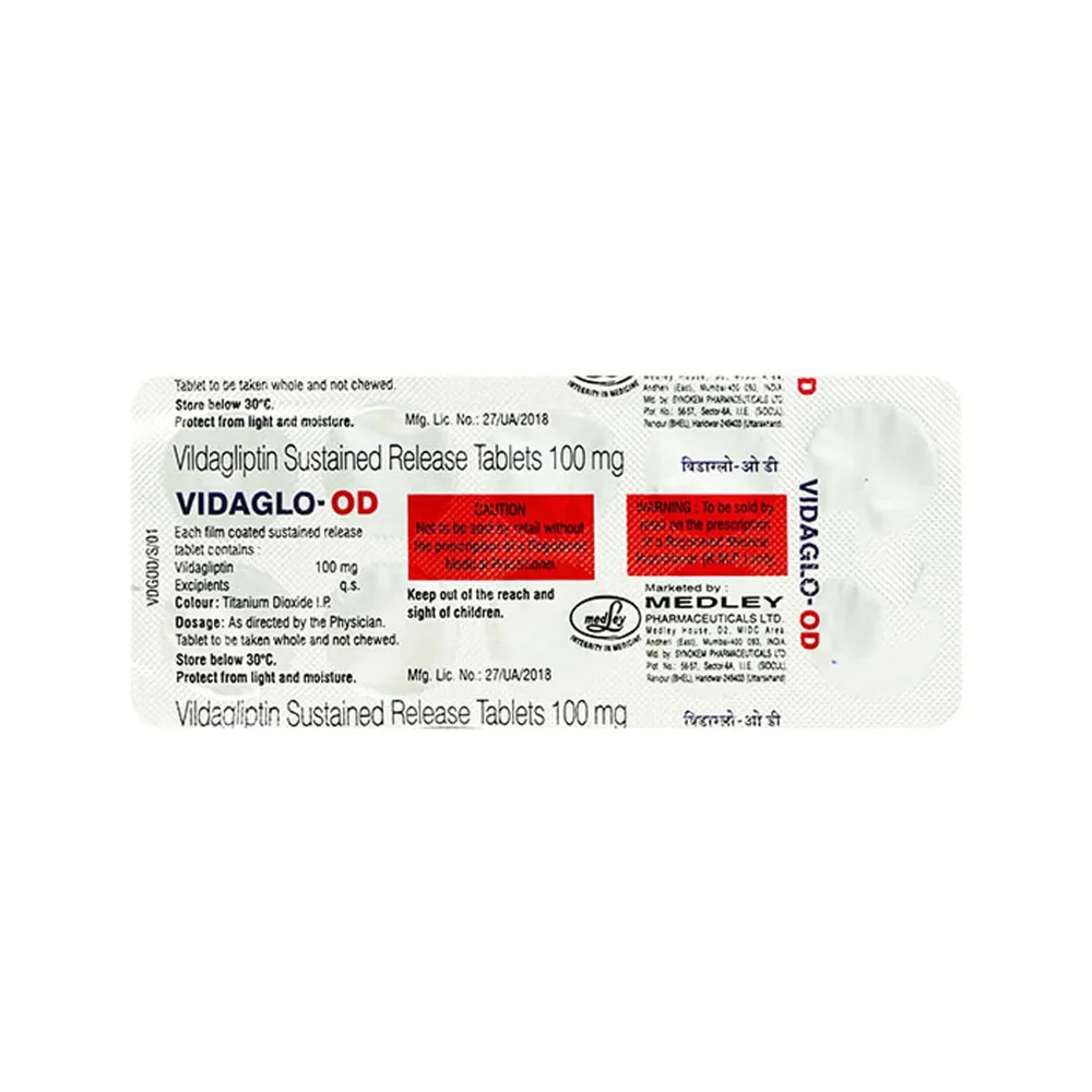 Vidaglo Od Strip Of 10 Tablets