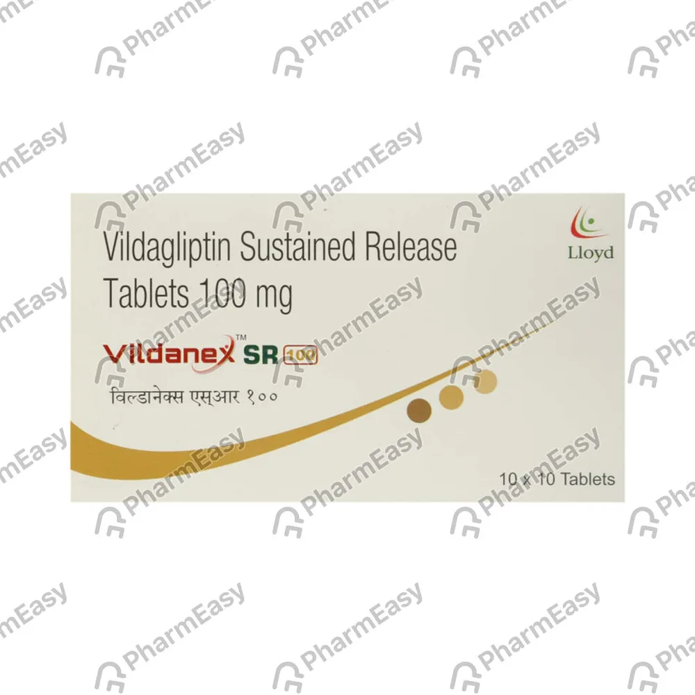 Vildanex Sr 100mg Strip Of 15 Tablets