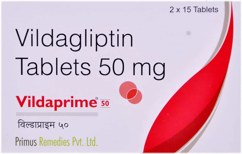Vildaprime 50mg Strip Of 15 Tablets