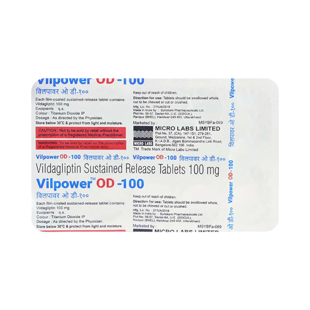Vilpower Od 100 Strip Of 15 Tablets