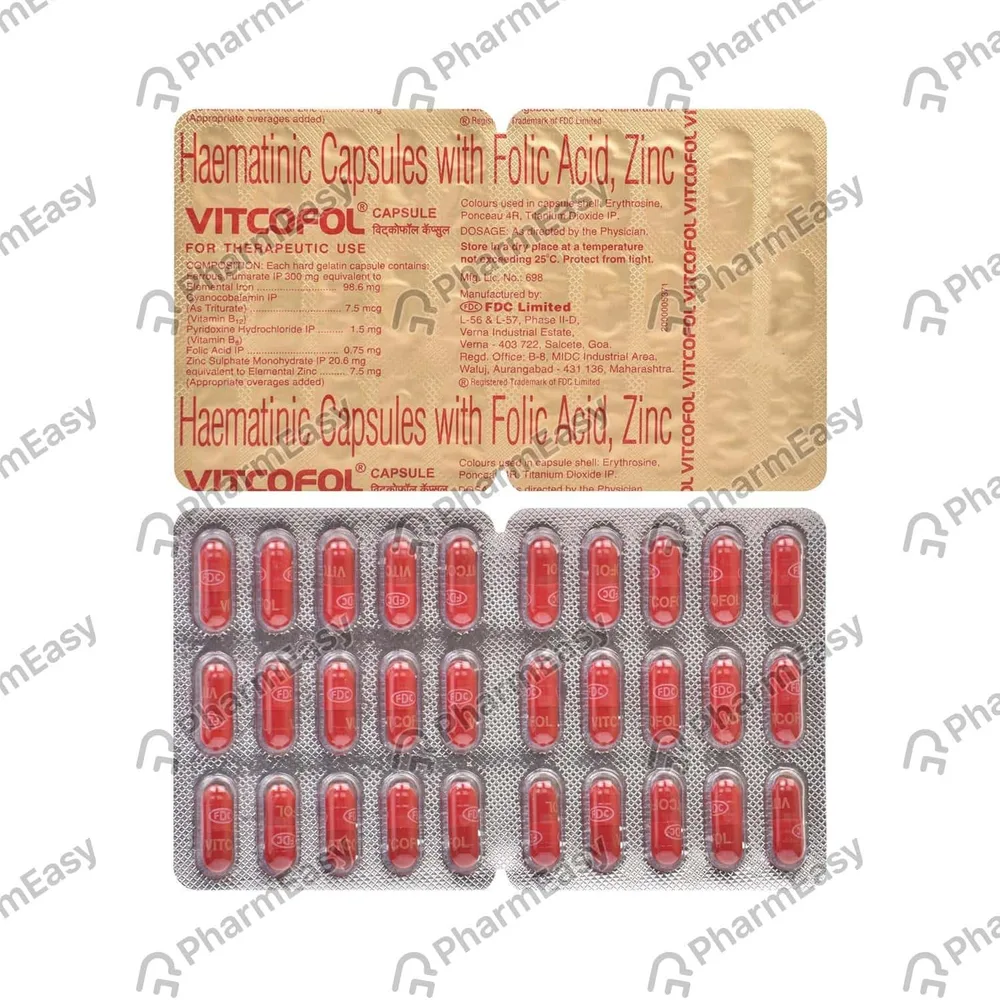 Vitcofol Strip Of 15 Capsules