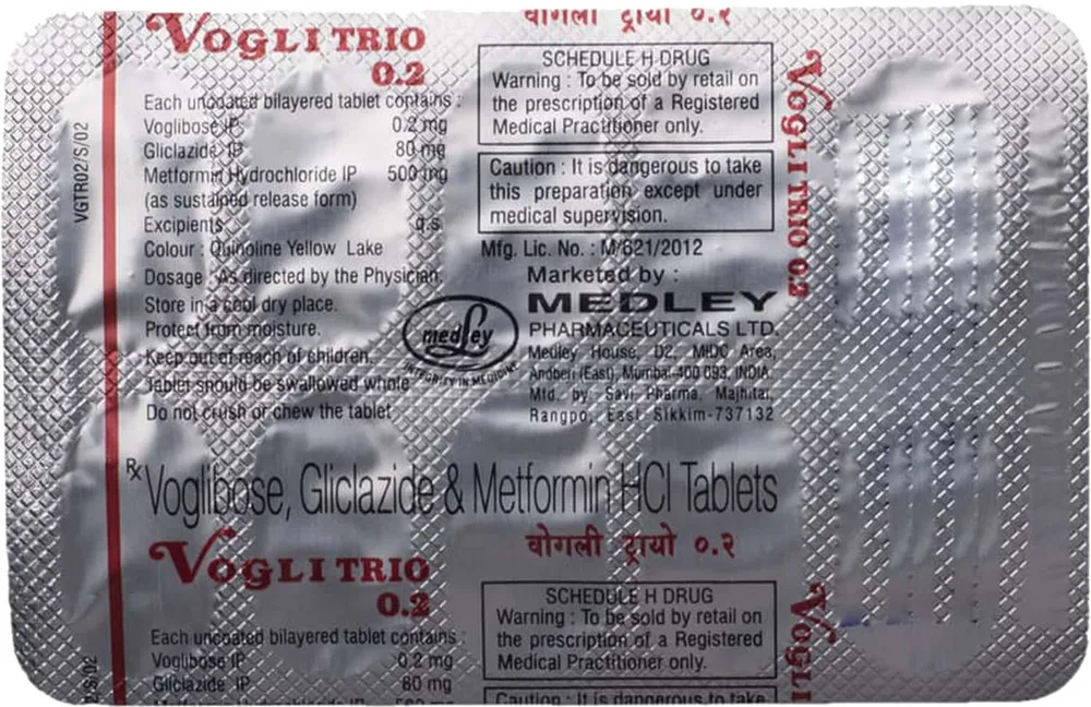Vogli Trio 0.2mg Strip Of 10 Tablets