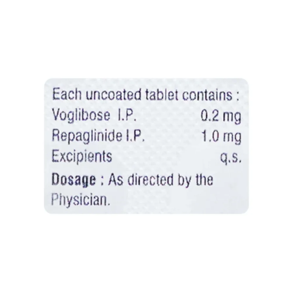 Vogli Rapid 0.2/1mg Strip Of 10 Tablets
