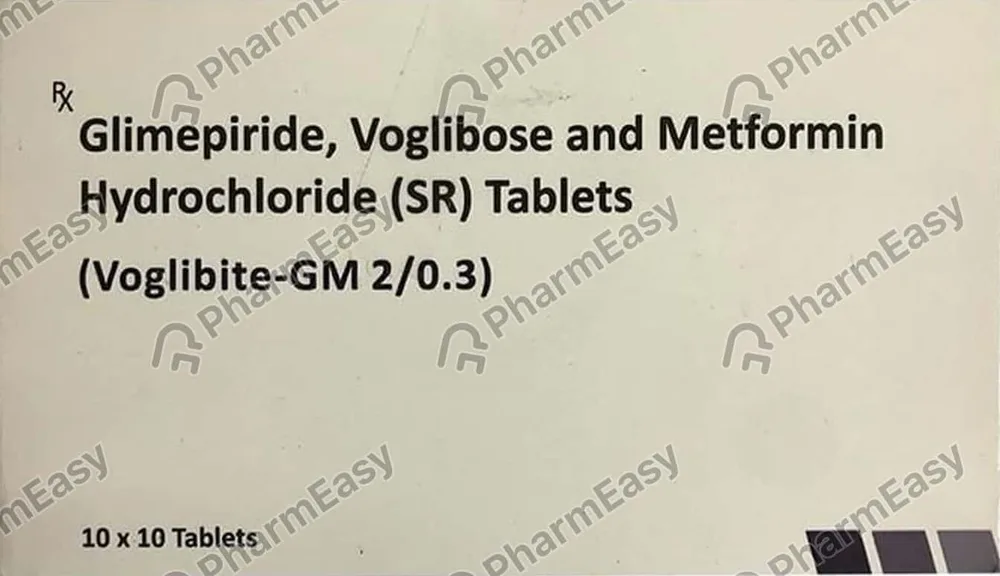 Voglibite Gm 2/0.3 Strip Of 10 Tablets
