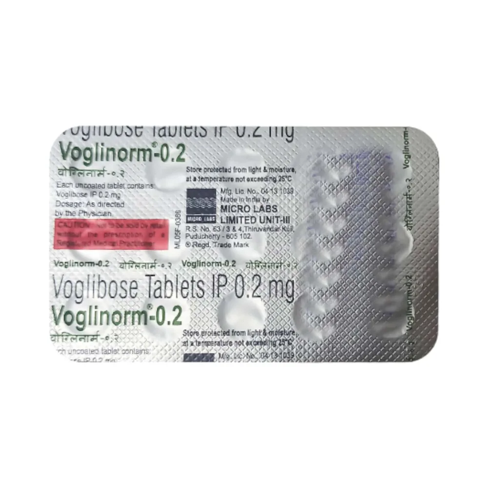 Voglinorm 0.2mg Strip Of 15 Tablets