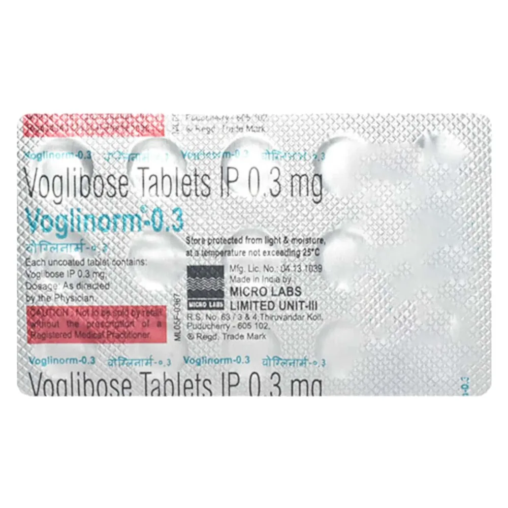 Voglinorm 0.3mg Strip Of 15 Tablets