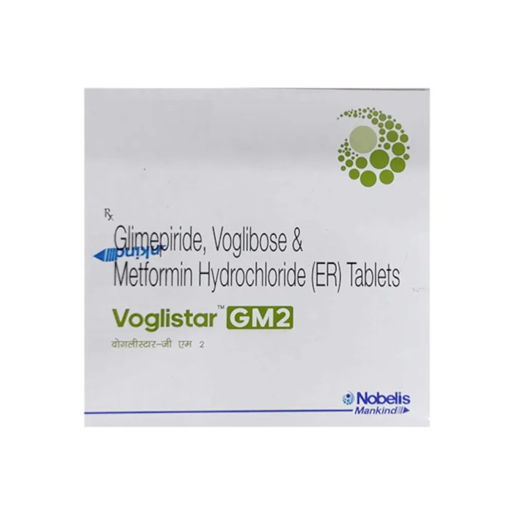 Voglistar Gm 2mg Strip Of 15 Tablets