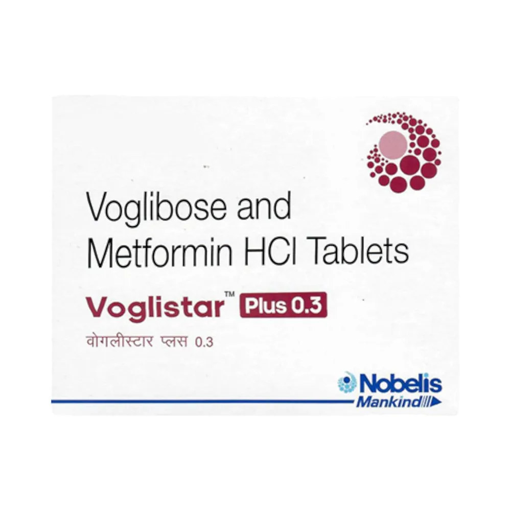 Voglistar Plus 0.3mg Strip Of 15 Tablets