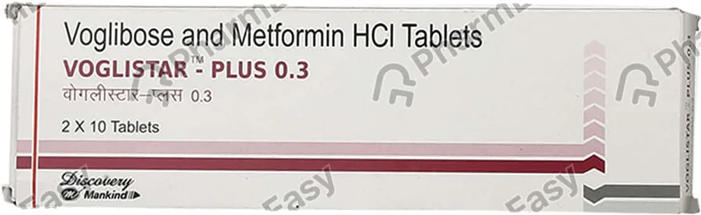 Voglistar Plus 0.3mg Strip Of 10 Tablets