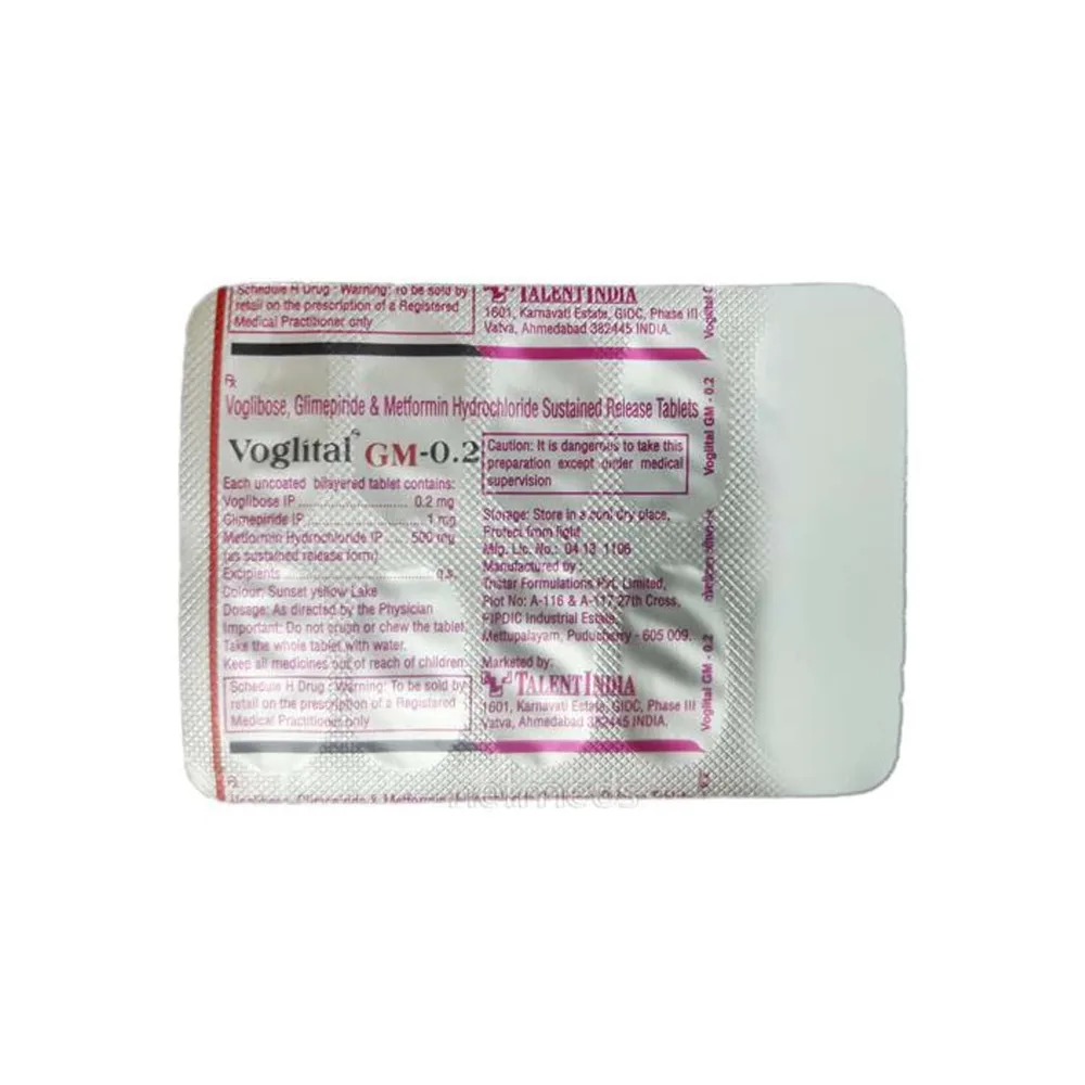 Voglital Gm 0.2mg Strip Of 10 Tablets