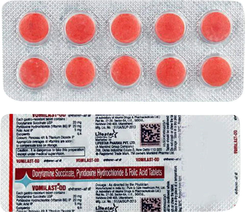 Vomilast Od Strip Of 10 Tablets
