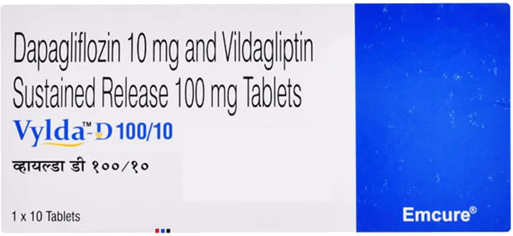Vylda D 100/10mg Strip Of 10 Tablets