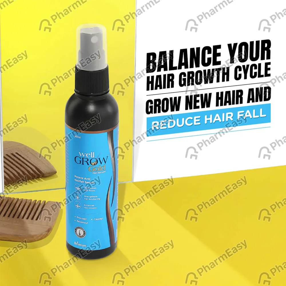 Well Grow Gold Bottle Of 60ml Hair Serum