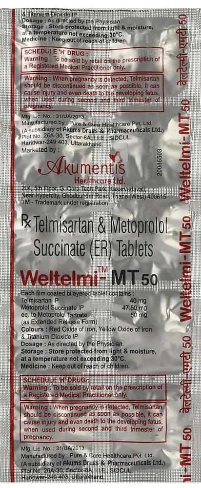 Weltelmi Mt 50mg Strip Of 10 Tablets