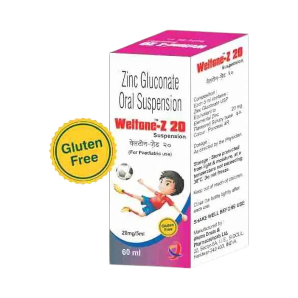Weltone Z 20mg Bottle Of 60ml Suspension