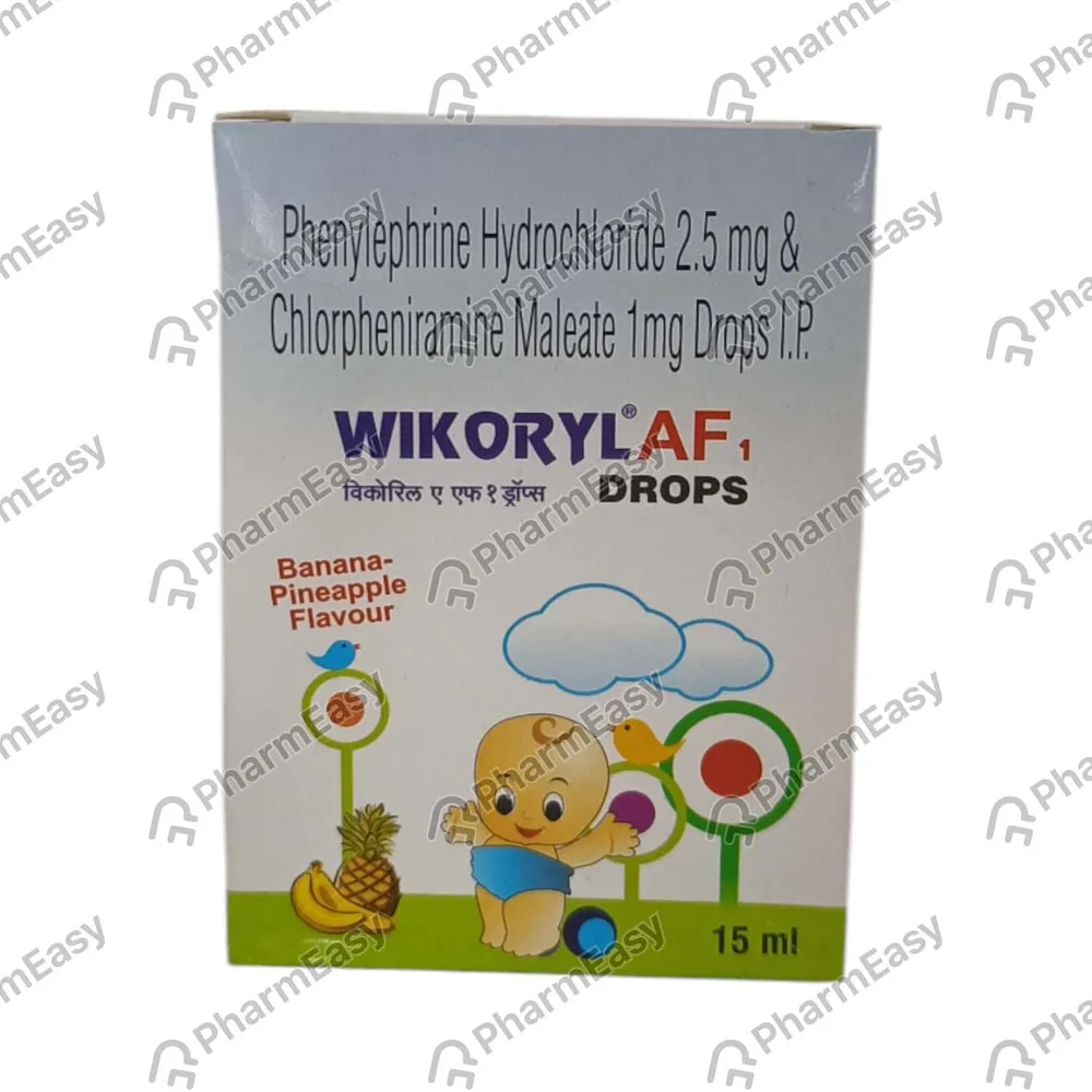 Wikoryl Af 1 Banana Pineapple Flavour Bottle Of 15ml Oral Drops
