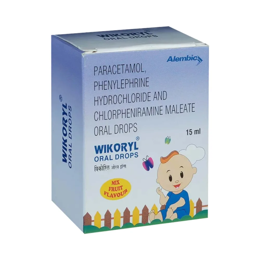 Wikoryl Mix Fruit Bottle Of 15ml Oral Drops