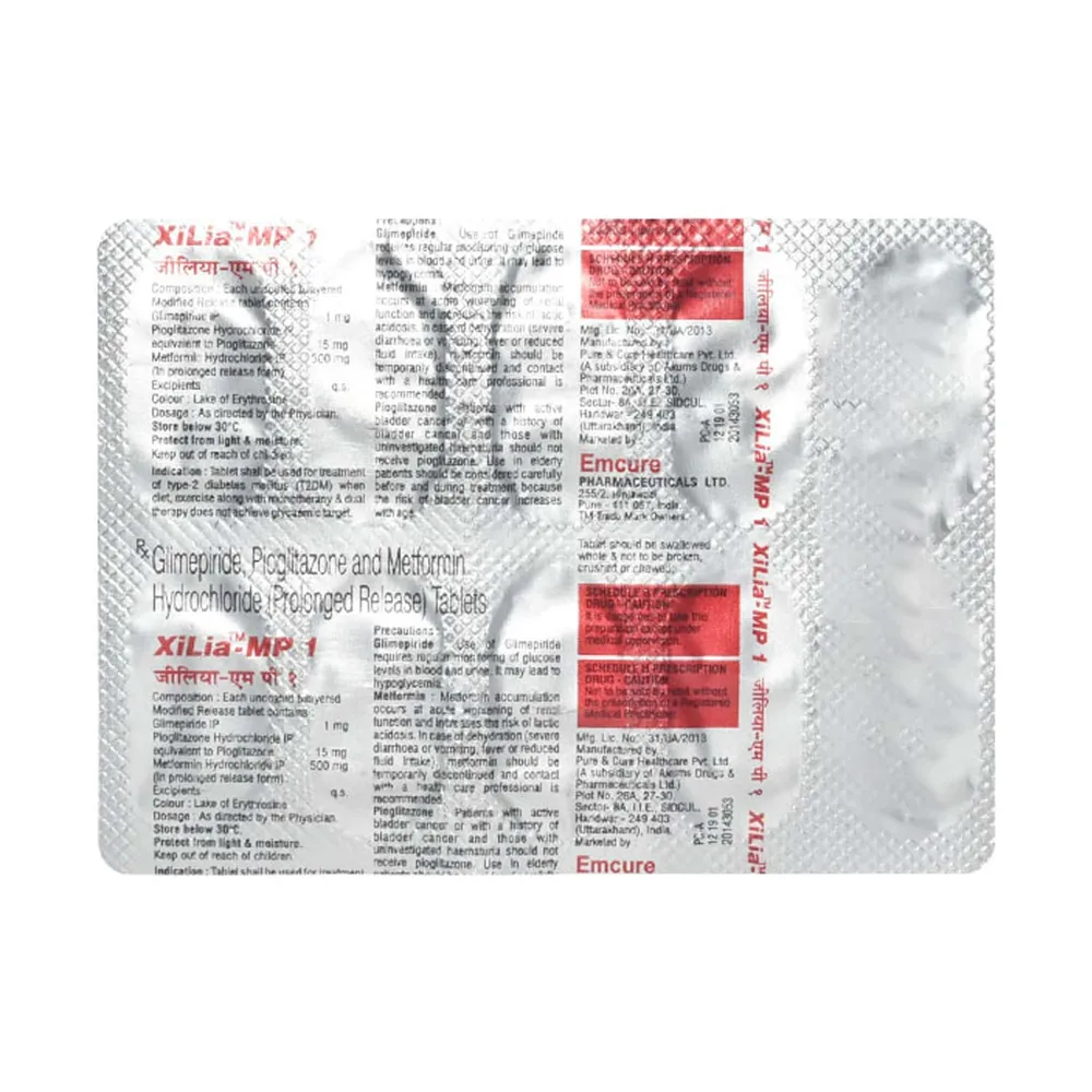 Xilia Mp1 Strip Of 10 Tabletss