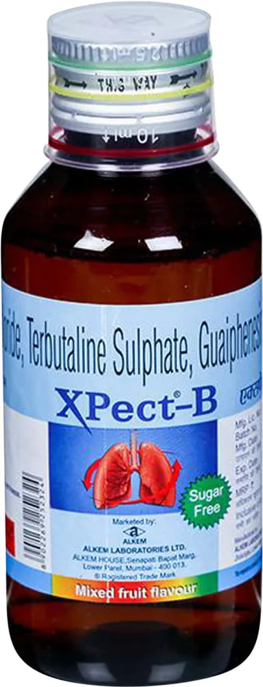 Xpect B Mixed Fruit Flavour Sugar Free Bottle Of 100ml Syrup