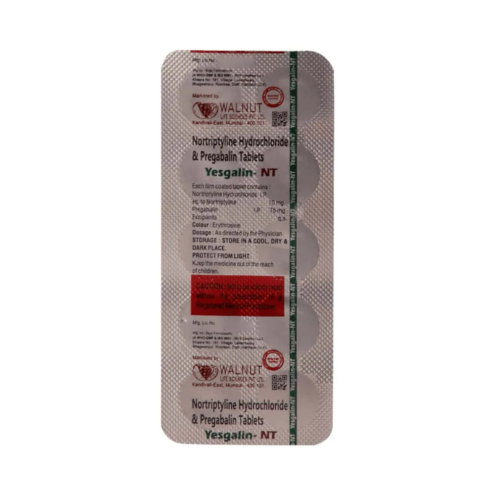 Yesgalin Nt Strip Of 10 Tablets