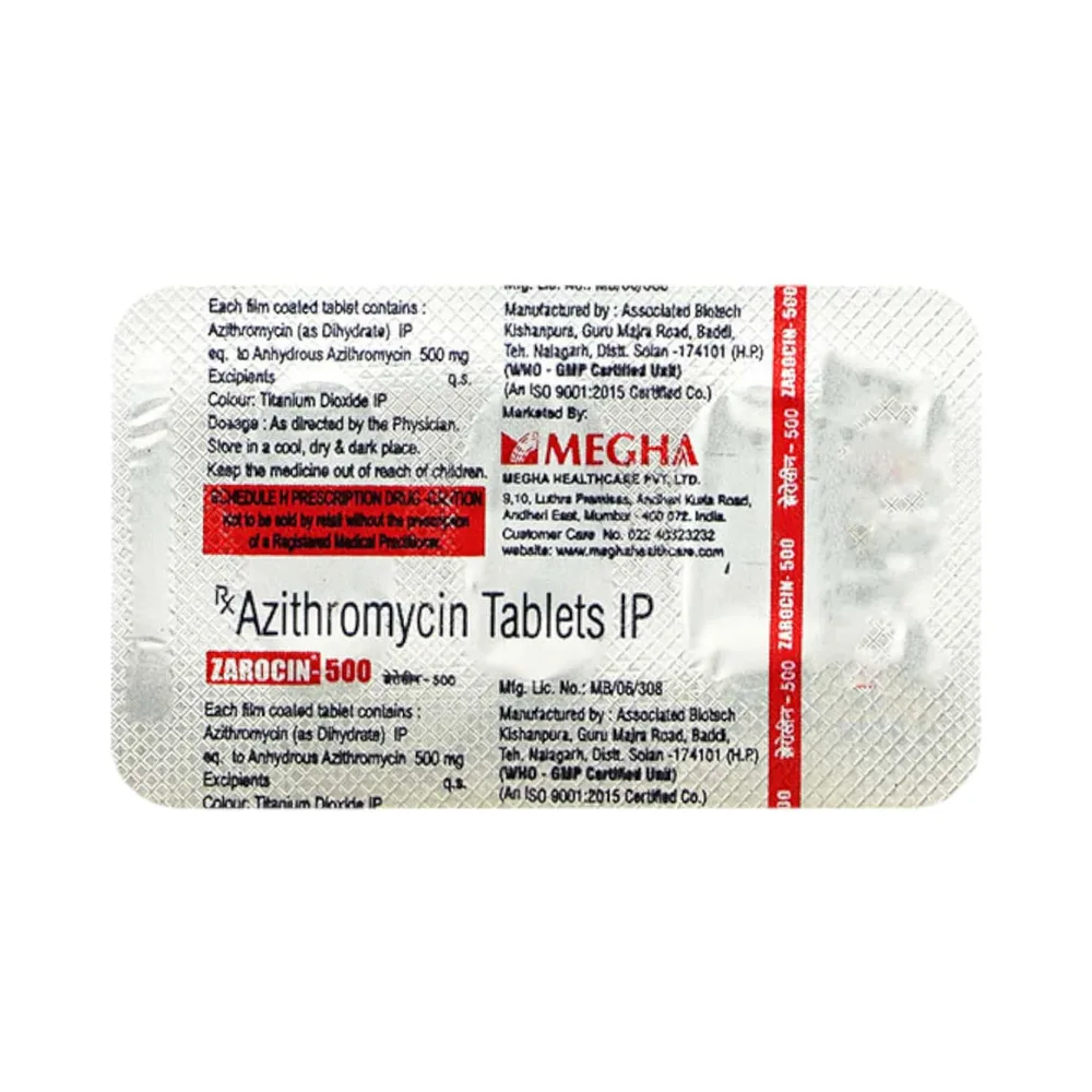 Zarocin 500mg Strip Of 3 Tablets