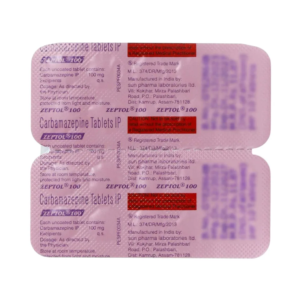 Zeptol 100mg Strip Of 10 Tablets