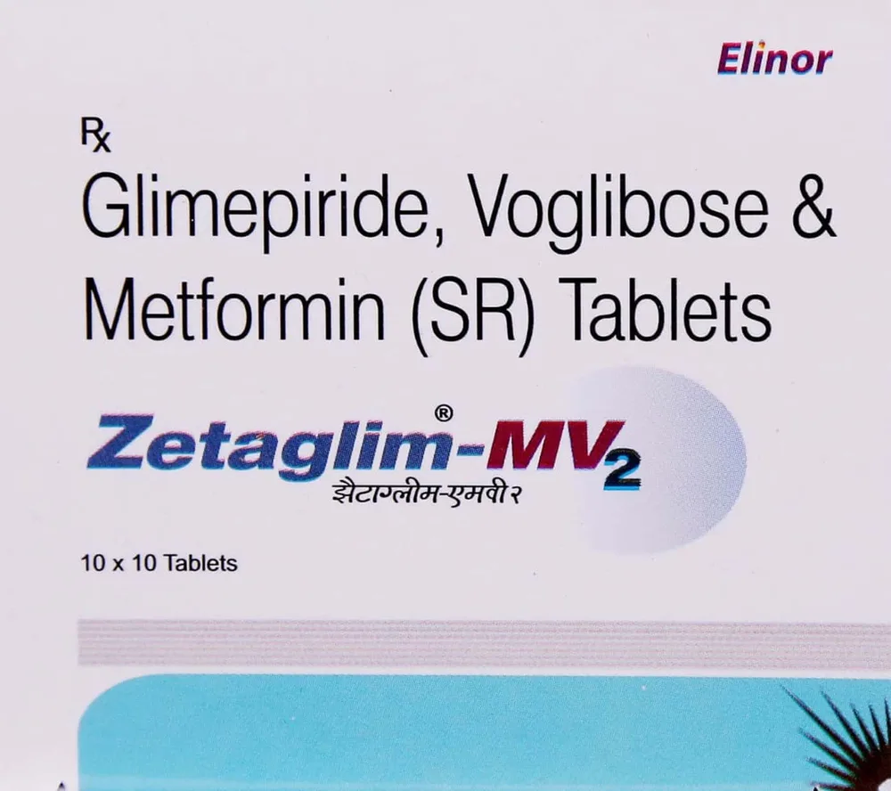 Zetaglim Mv2 Strip Of 10 Tablets